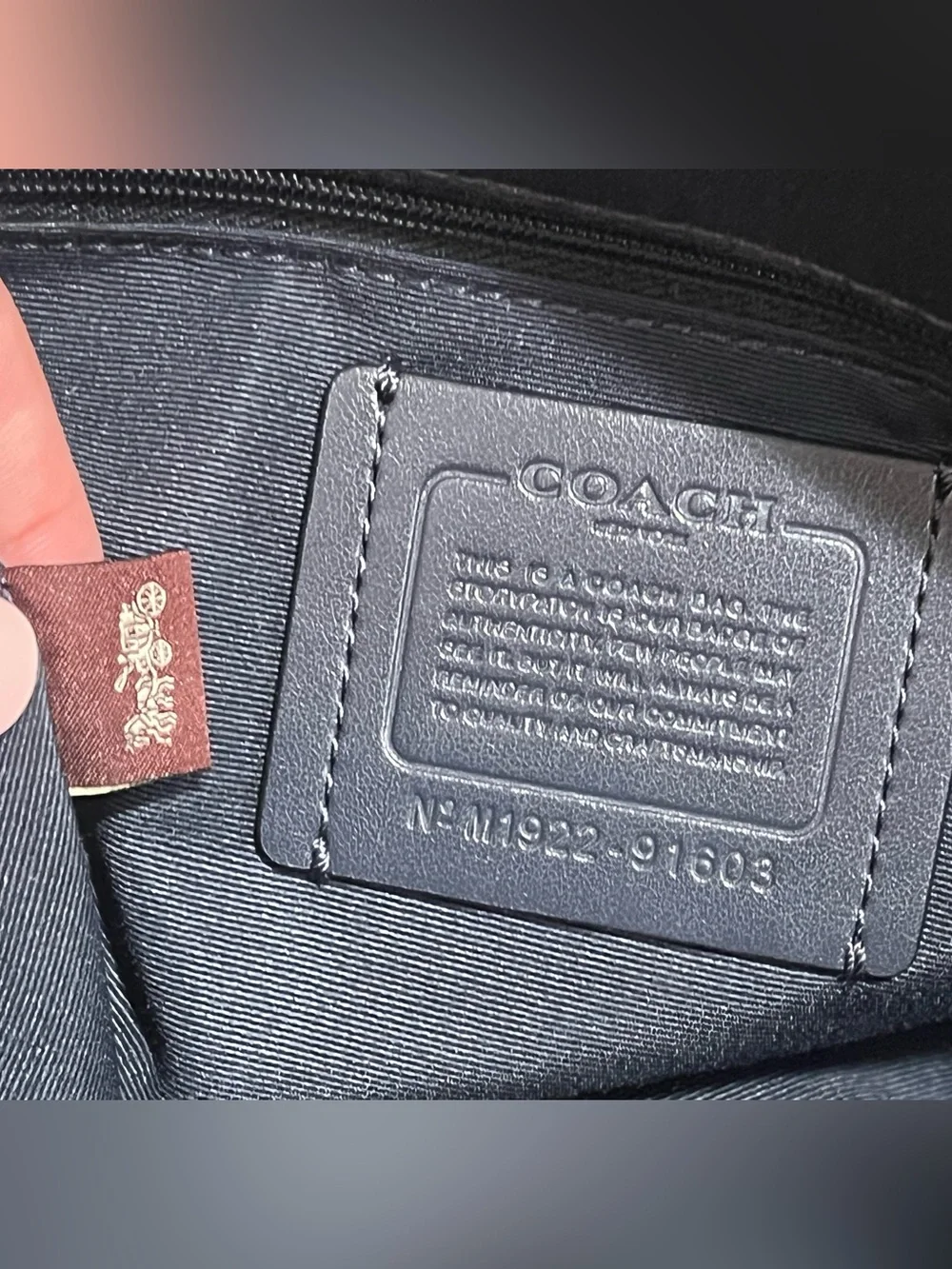COACH Prairie Satchel Rose Bouquet Midnight Blue 91603